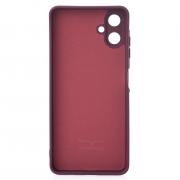 Силиконовый чехол SOFT Silicone Case для Samsung A06 (без лого) бордовый