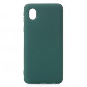 Силиконовый чехол SOFT Silicone Case для Samsung A01 Core/M01 Core (без лого) темно-зеленый