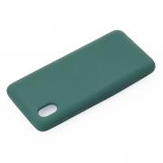 Силиконовый чехол SOFT Silicone Case для Samsung A01 Core/M01 Core (без лого) темно-зеленый
