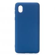 Силиконовый чехол SOFT Silicone Case для Samsung A01 Core/M01 Core (без лого) синий