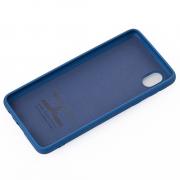 Силиконовый чехол SOFT Silicone Case для Samsung A01 Core/M01 Core (без лого) синий