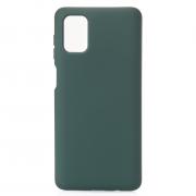 Силиконовый чехол SOFT Silicone Case для Samsung M51 (без лого) темно-зеленый