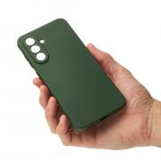 Силиконовый чехол SOFT Silicone Case для Samsung A56 (без лого) темно-зеленый