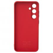 Силиконовый чехол SOFT Silicone Case для Samsung S24 FE (без лого) красный