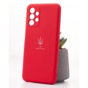 Силиконовый чехол SOFT Silicone Case для Samsung A13 4G (ТРИЗУБ) красный