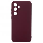 Силиконовый чехол SOFT Silicone Case для Samsung S24 FE (без лого) бордовый