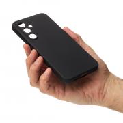 Силиконовый чехол SOFT Silicone Case для Samsung S24 FE (без лого) черный