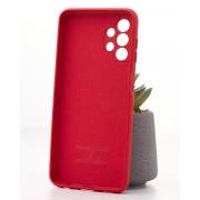 Силиконовый чехол SOFT Silicone Case для Samsung A13 4G (ТРИЗУБ) красный