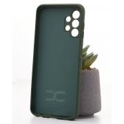 Силиконовый чехол SOFT Silicone Case для Samsung A13 4G (ТРИЗУБ) темно-зеленый