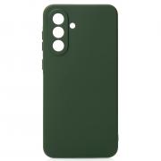 Силиконовый чехол SOFT Silicone Case для Samsung A36 (без лого) темно-зеленый