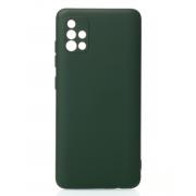 Силиконовый чехол SOFT Silicone Case для Samsung A51 (без лого) темно-зеленый