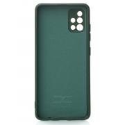 Силиконовый чехол SOFT Silicone Case для Samsung A51 (без лого) темно-зеленый
