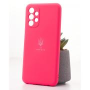 Силиконовый чехол SOFT Silicone Case для Samsung A13 4G (ТРИЗУБ) малиновый
