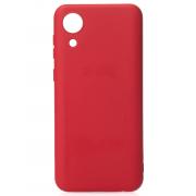 Силиконовый чехол SOFT Silicone Case для Samsung A03 Core (без лого) красный