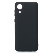 Чехол Soft Silicone Case для Samsung A03 Core (черный, микрофибра)
