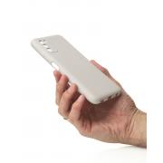 Силиконовый чехол SOFT Silicone Case для Samsung A03S (без лого) серый