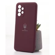 Силиконовый чехол SOFT Silicone Case для Samsung A13 4G (ТРИЗУБ) бордовый