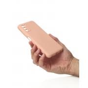 Силиконовый чехол SOFT Silicone Case для Samsung A03S (без лого) пудра