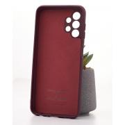 Силиконовый чехол SOFT Silicone Case для Samsung A13 4G (ТРИЗУБ) бордовый