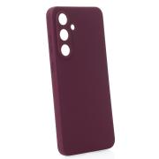 Силиконовый чехол SOFT Silicone Case для Samsung S25 FE (без лого) бордовый