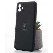 Силиконовый чехол SOFT Silicone Case для Samsung A04 (ТРИЗУБ) черный