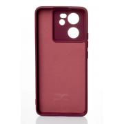 Силиконовый чехол SOFT Silicone Case для Xiaomi 13T (без лого) бордовый