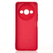 Силиконовый чехол SOFT Silicone Case для Xiaomi Redmi A3/ A3X/ Poco C61 (без лого) красный