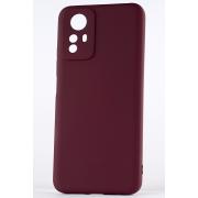 Силиконовый чехол SOFT Silicone Case для Xiaomi Redmi Note 12S (без лого) бордовый