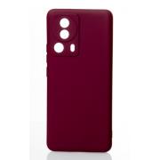 Силиконовый чехол SOFT Silicone Case для Xiaomi 13 Lite (без лого) бордовый