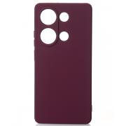 Силиконовый чехол SOFT Silicone Case для Xiaomi Redmi Note 13 Pro 4G (без лого) бордовый