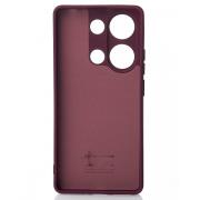 Силиконовый чехол SOFT Silicone Case для Xiaomi Redmi Note 13 Pro 4G (без лого) бордовый