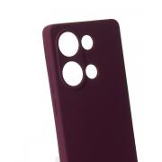 Силиконовый чехол SOFT Silicone Case для Xiaomi Redmi Note 13 Pro 4G (без лого) бордовый