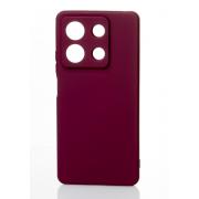 Силиконовый чехол SOFT Silicone Case для Xiaomi Redmi Note 13 4G (без лого) бордовый