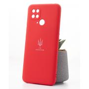 Силиконовый чехол SOFT Silicone Case для Xiaomi Redmi 10c (ТРИЗУБ) красный