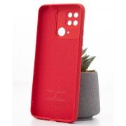 Силиконовый чехол SOFT Silicone Case для Xiaomi Redmi 10c (ТРИЗУБ) красный