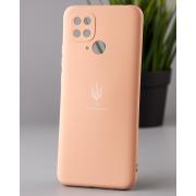Силиконовый чехол SOFT Silicone Case для Xiaomi Redmi 10c (ТРИЗУБ) пудра