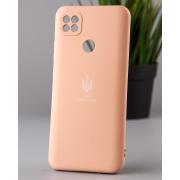 Силиконовый чехол SOFT Silicone Case для Xiaomi Redmi 10A (ТРИЗУБ) пудра