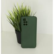 Силиконовый чехол SOFT Silicone Case для Xiaomi Redmi 10/Redmi 10 Prime (без лого) темно-зеленый