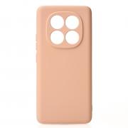 Силиконовый чехол SOFT Silicone Case для Xiaomi Redmi Note 14 Pro 5G (без лого) пудра