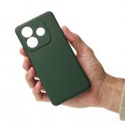 Силиконовый чехол SOFT Silicone Case для Xiaomi Redmi Note 14 5G Global (без лого) темно-зеленый