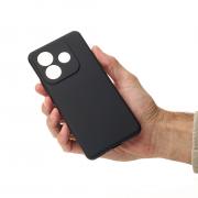 Силиконовый чехол SOFT Silicone Case для Xiaomi Redmi Note 14 5G Global (без лого) черный