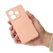 Силиконовый чехол SOFT Silicone Case для Xiaomi Redmi Note 14 5G Global (без лого) пудра