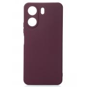 Силиконовый чехол SOFT Silicone Case для Xiaomi Redmi 13C 4G / Poco C65 (без лого) бордовый