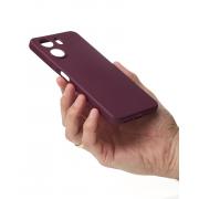 Силиконовый чехол SOFT Silicone Case для Xiaomi Redmi 13C 4G / Poco C65 (без лого) бордовый