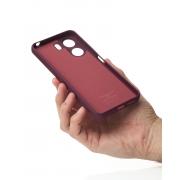 Силиконовый чехол SOFT Silicone Case для Xiaomi Redmi 13C 4G / Poco C65 (без лого) бордовый
