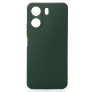 Силиконовый чехол SOFT Silicone Case для Xiaomi Redmi 13C 4G / Poco C65 (без лого) темно-зеленый