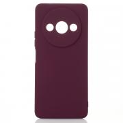 Силиконовый чехол SOFT Silicone Case для Xiaomi Redmi A3/ A3X/ Poco C61 (без лого) бордовый