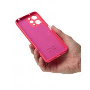 Силиконовый чехол SOFT Silicone Case для Xiaomi Redmi 12 (без лого) малиновый