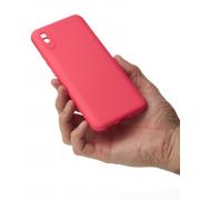 Силиконовый чехол SOFT Silicone Case для Xiaomi Redmi 9A/9i Sport/9a Sport (без лого) малиновый