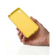 Силиконовый чехол SOFT Silicone Case для Xiaomi Redmi 9A/9i Sport/9a Sport (без лого) лимонный